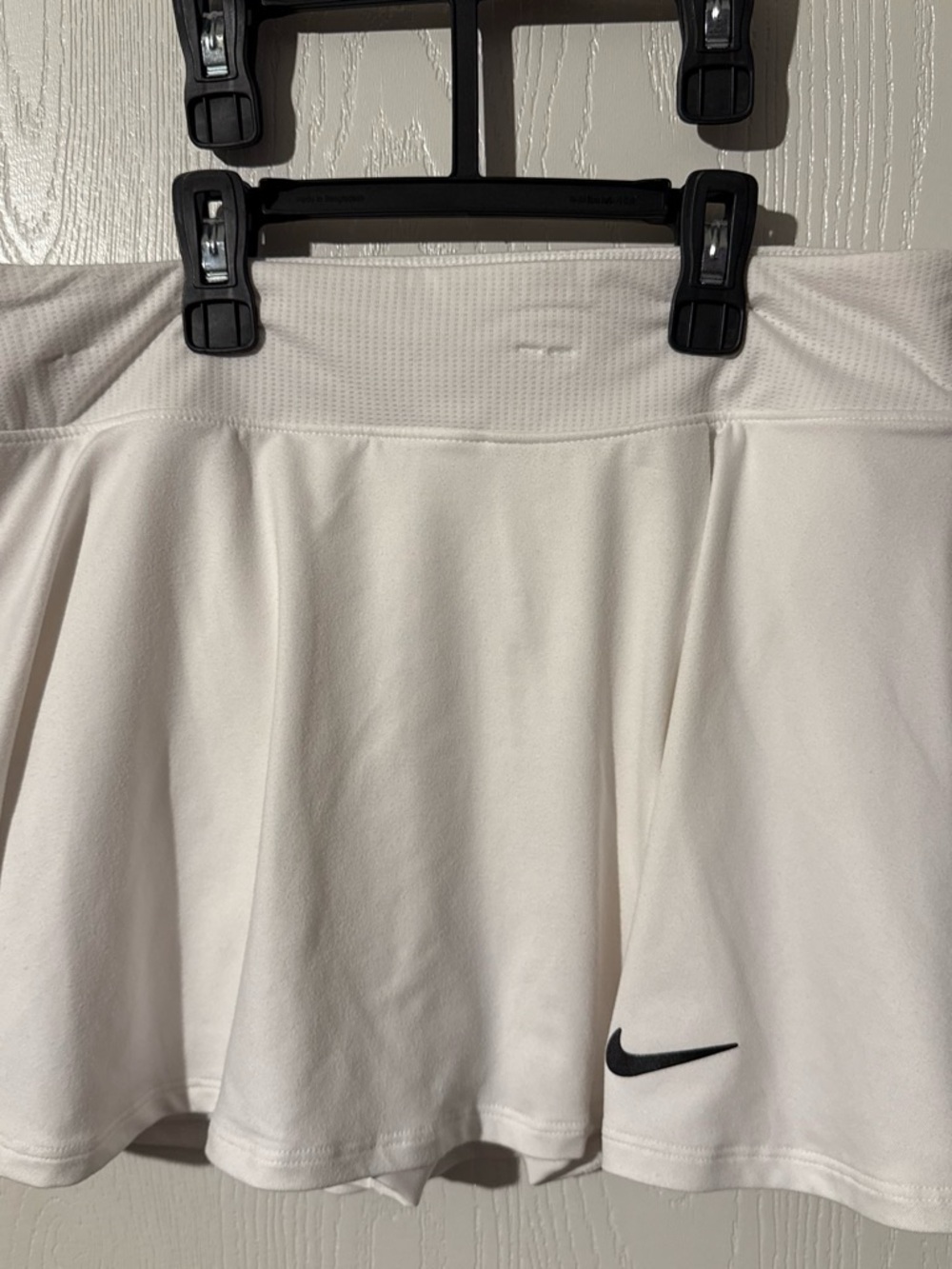 Nike White Tennis Skirt with Black Swoosh